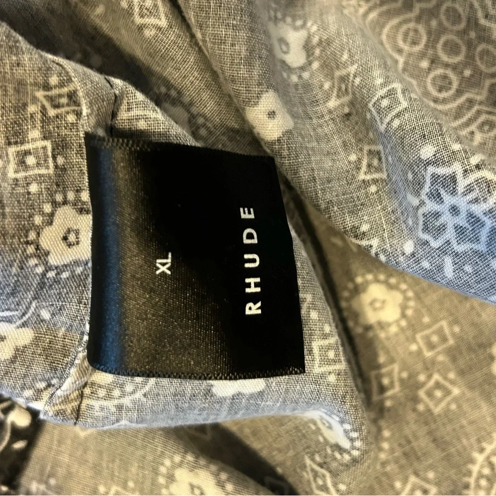 Rhude Bandana Long Sleeve Shirt! Size XL! - Picture 4 of 4